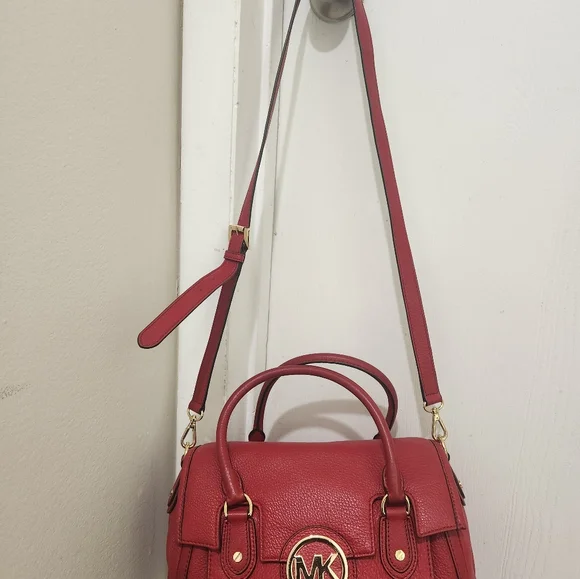 Ravishing Red Authentic Michael Kors purse - Picture 12 of 12